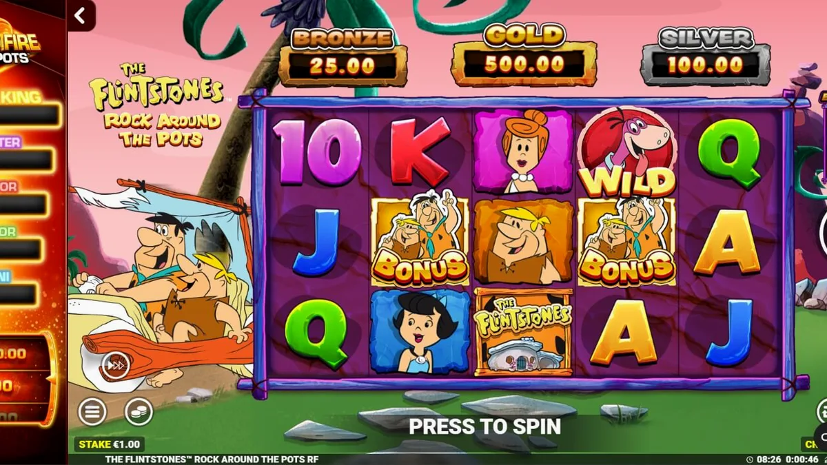 The Flintstones: Rock Around The Pots slot gameplay